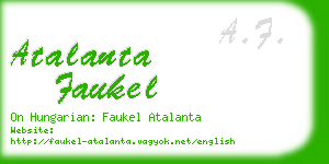 atalanta faukel business card